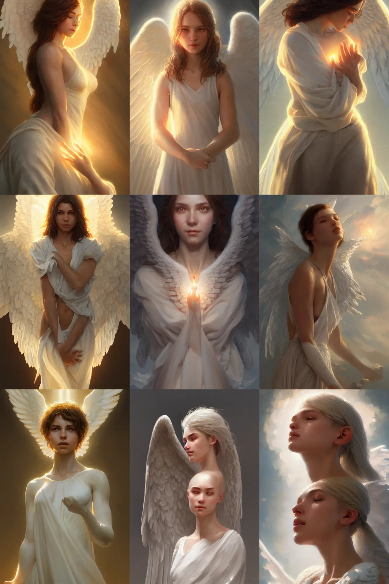 Image similar to a heavenly angel, bathed in light, highly detailed, photorealistic, artstation, smooth, sharp focus, illustration, unreal engine 5, 8 k, art by artgerm and greg rutkowski and edgar maxence