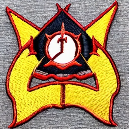 Image similar to fire station flame embroidered patch retro design