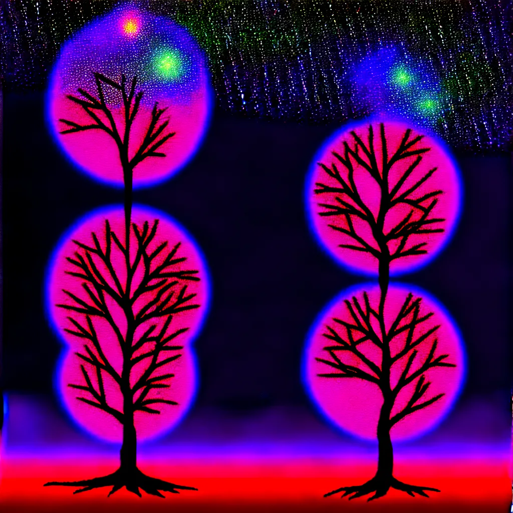 Image similar to tree, 🌌, harmony of the universe, digital art