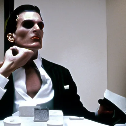 Image similar to greek statue of Patrick Bateman in American Psycho (1999)