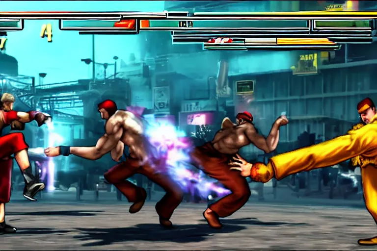 Image similar to ryan gosling in street fighter iv, in - game screenshot