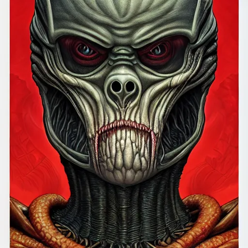 Image similar to elden ring giger doom scorn portrait, Pixar style, by Tristan Eaton Stanley Artgerm and Tom Bagshaw.