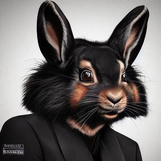 Image similar to michael jackson as a rabbit, 4k, trending on artstation, photorealistic, hyper detailed