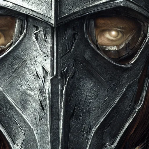 Prompt: realistic skyrim glass armour close up, digital art, by greg rutkowski, 4 k