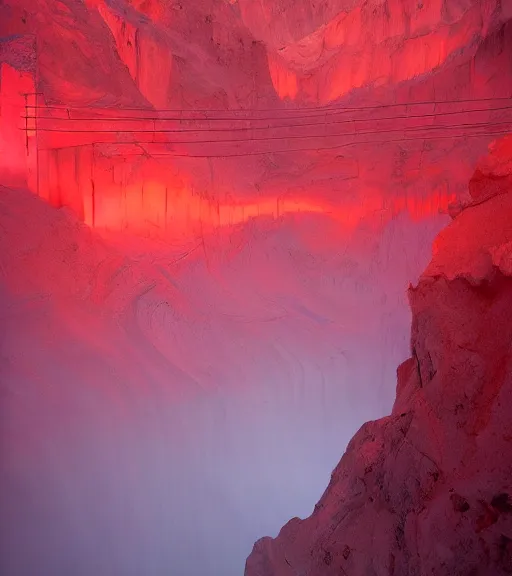 Image similar to lokah samastah sukhino bhavantu vertical red light, painting art, volumetric lighting, majestic light, ethereal, hyperrealistic, at night, epic, masterpiece, by reuben wu