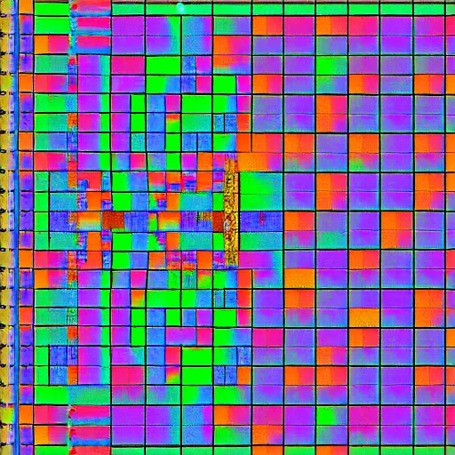 Image similar to thousands of mbg aligned in a grid, isometric, 8 k resolution