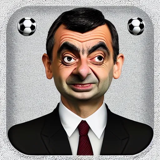 Prompt: Mr. Bean as a football manager