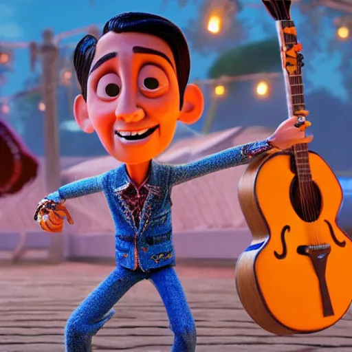 Image similar to super - detailed g - eazy in pixar coco movie