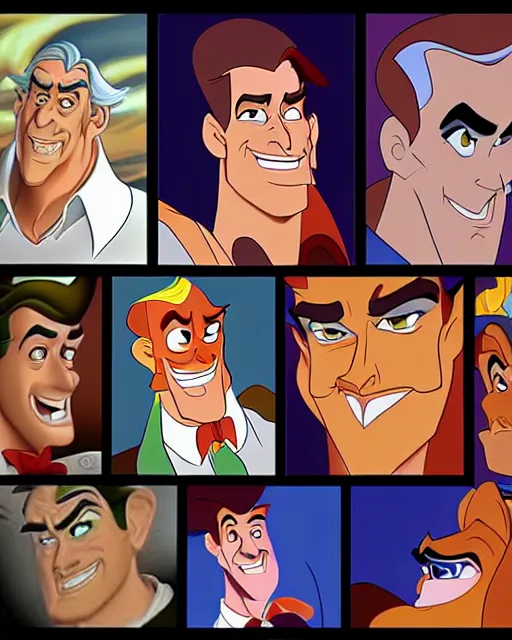 Image similar to handsome adult man character portrait, by don bluth, highly detailed, dynamic shadows, 4 k, wallpaper - 1 0 2 4