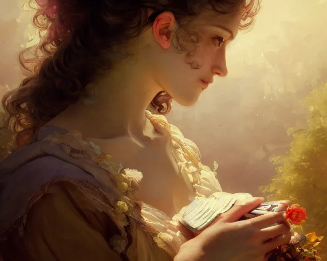 Image similar to photography of jean - antoine watteau, deep focus, d & d, fantasy, intricate, elegant, highly detailed, digital painting, artstation, concept art, matte, sharp focus, illustration, hearthstone, art by artgerm and greg rutkowski and alphonse mucha