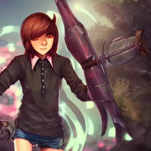 Prompt: Maxine Caulfield in League of Legends