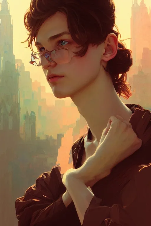 Prompt: a portrait of lucas bishop, fantasy, sharp focus, intricate, elegant, digital painting, artstation, matte, highly detailed, concept art, illustration, ambient lighting, art by ilya kuvshinov, artgerm, alphonse mucha, and greg rutkowski