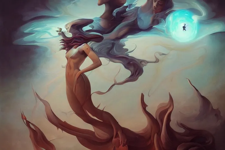 Prompt: Astral Projection by Peter Mohrbacher