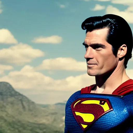 Prompt: movie still of superman with a cat head, 8 k, dof, film grain