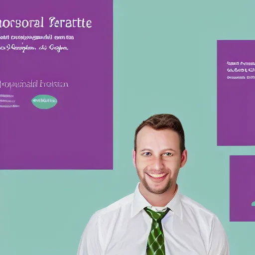 Image similar to corporate portrait, anthropomorphic edible piechart, purple green color scheme, professional studio lighting