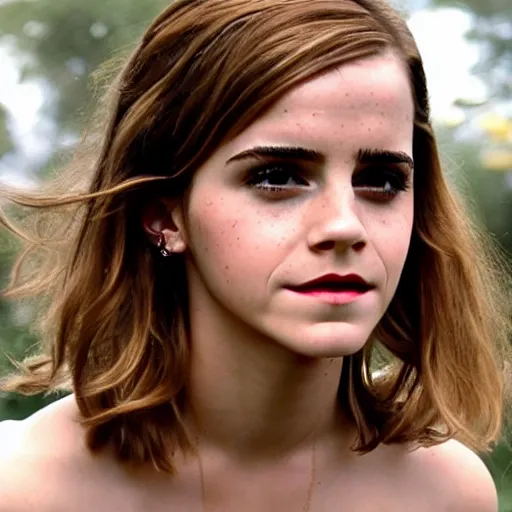 Image similar to emma watson as a tomato