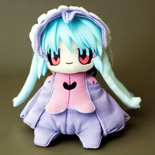 Prompt: cute fumo plush of the girl who likes to collect seashells at the seashore