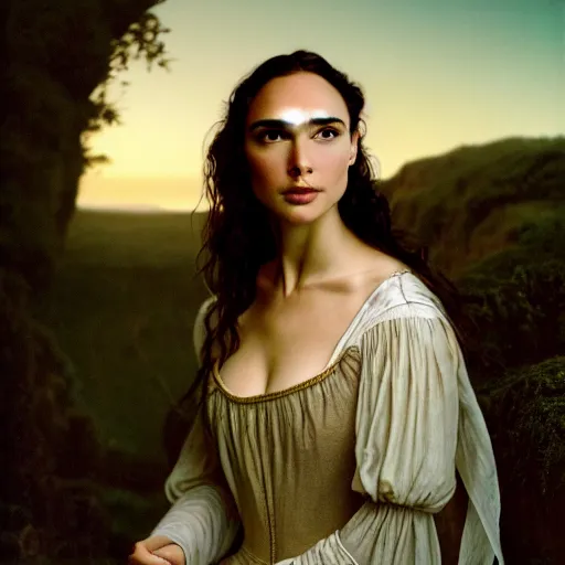 Prompt: photographic portrait of a stunningly beautiful renaissance pre raphaelite female in soft dreamy light at sunset, gal gadot, jennifer connelly contemporary fashion shoot, by edward robert hughes, annie leibovitz and steve mccurry, david lazar, jimmy nelsson, breathtaking, 8 k resolution, extremely detailed, beautiful, establishing shot, artistic, hyperrealistic, beautiful face, octane render