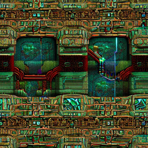 Image similar to fractal city sewers, HD VHS rip