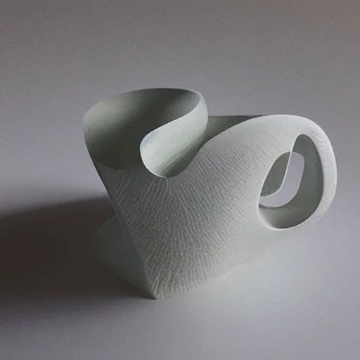 Image similar to “a marble sculpture of textured coffee cup by Zaha Hadid , 3d architecture”