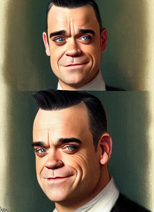 Prompt: A beautiful portrait of egghead robbie williams looking expecting plush toy, digital art by Eugene de Blaas and Ross Tran, vibrant color scheme, highly detailed, in the style of romanticism, cinematic, artstation, Greg rutkowski