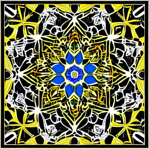 Prompt: moroccan mandala, vector art