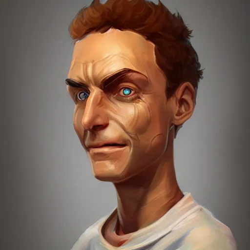 Image similar to morty as a human, highly detailed portrait, digital painting, artstation, concept art, smooth, sharp foccus ilustration, artstation hq