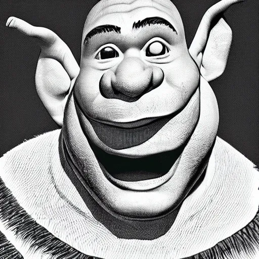 Image similar to portrait of shrek, by Akira Toriyama