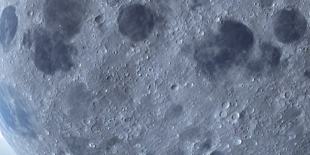 Prompt: close up of the moon with craters, slight cyan blue tones, 8k, unreal engine