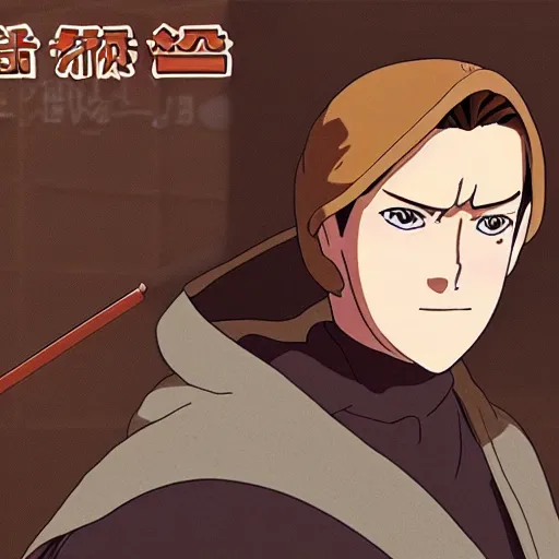 Image similar to Obi-Wan Kenobi as an anime character from Studio Ghibli. Extremely detailed. Beautiful. 4K.