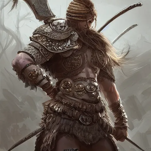 Image similar to beautiful extremely detailed intricate concept art depicting a warrior by wlop. bcy. net
