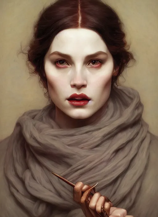 Prompt: half - demon horn, feminine, elegant, ( ( wearing a long coat ) ), hyper realistic, extremely detailed, dnd character art portrait, fantasy art, dramatic lighting, vivid colors, artstation, by edgar maxence and caravaggio and michael whelan and delacroix, lois van baarle and bouguereau