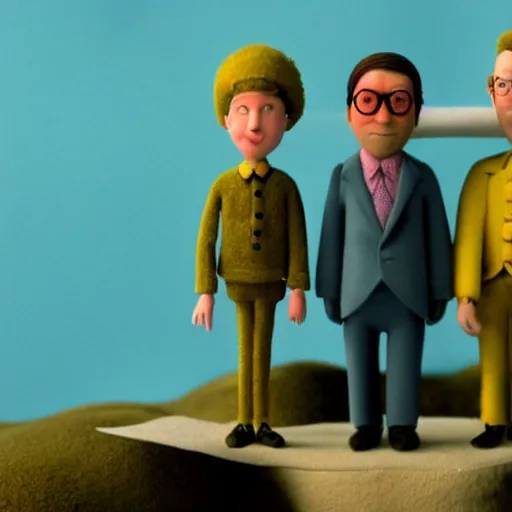 Prompt: claymation film by Wes Anderson