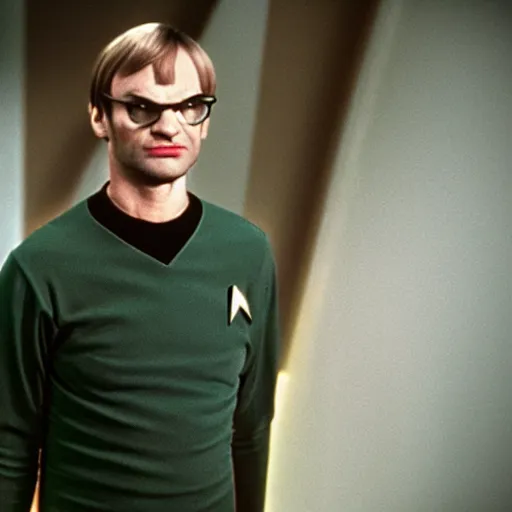 Image similar to Jeffrey Dahmer in the tv show Star Trek 8k hdr still