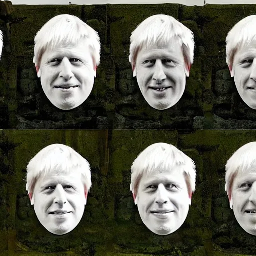 Image similar to Boris Johnson’s face on Mount Rushmore