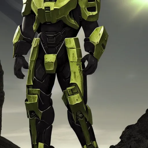 Image similar to halo spartan armor designed for the arbiter to wear