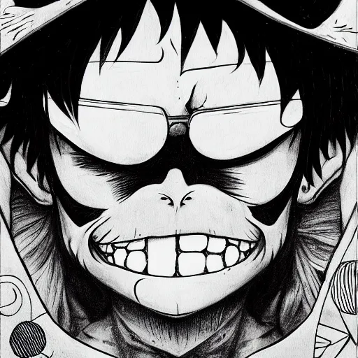 Image similar to monkey d. luffy, an ultrafine detailed painting by james jean, behance contest winner, vanitas, angular, altermodern