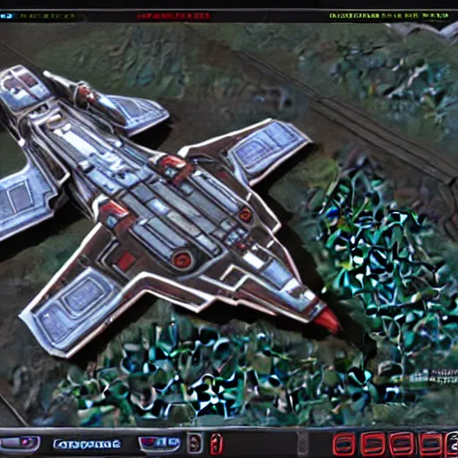 Prompt: a starship in the style of Command & Conquer