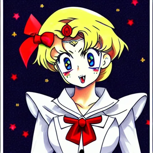 Image similar to lukashenko in style of sailor moon, anime, perfect faces, fine details