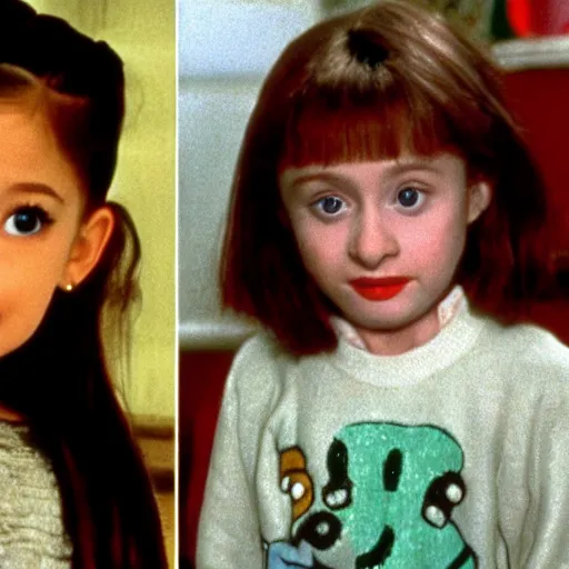 Image similar to ariana grand as a child in home alone movie