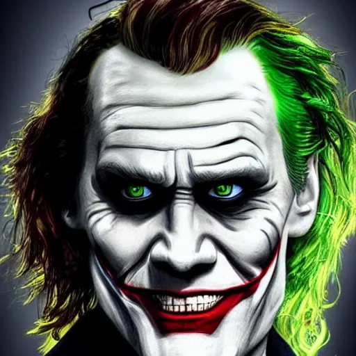 Prompt: Jim Carrey as the Joker from DC , realistic, artstation, 4k
