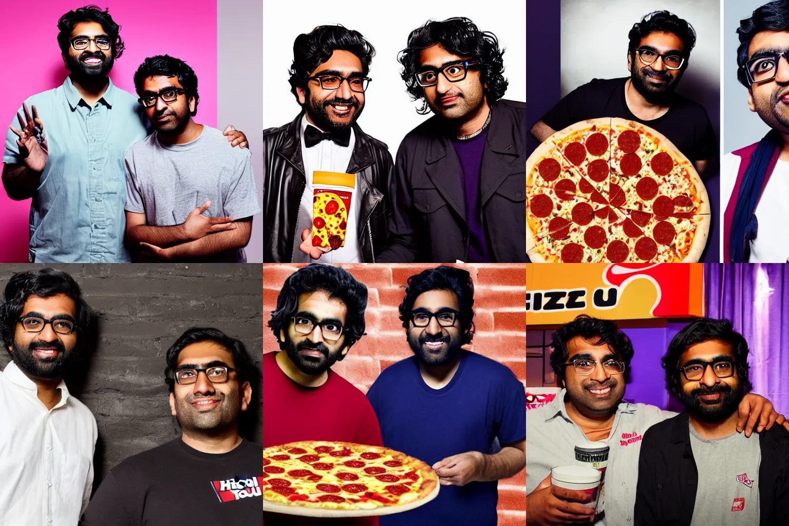 heems and ashok kondabolu at the combination pizza hut Stable