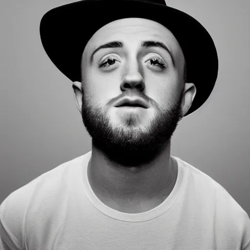 Image similar to portrait mac miller, poster, smooth, clear face, sharp focus, 8 k, highly detailed, hd