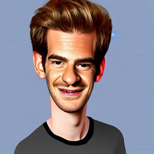 Image similar to andrew garfield caricature