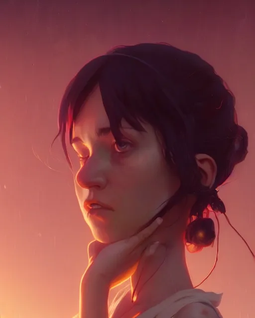 Prompt: highly detailed vfx portrait of a woman crying, unreal engine, greg rutkowski, loish, rhads, beeple, makoto shinkai and lois van baarle, ilya kuvshinov, rossdraws, tom bagshaw, alphonse mucha, global illumination, detailed and intricate environment