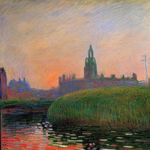 Prompt: Liverpool in the style of Monet