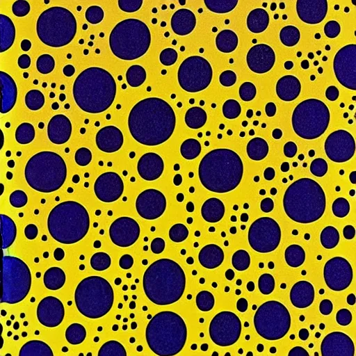 Image similar to poster inspired by Japanese artist yayoi Kusama