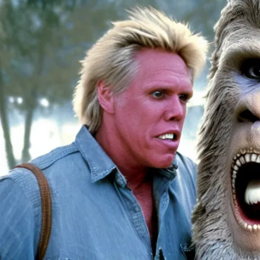 Image similar to gary busey as bigfoot