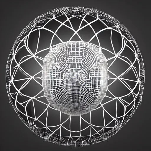 Prompt: complex 3d render ultra detailed of a beautiful basketball in the shape of a sacred heart, with net around it like thorns, 150 mm, beautiful natural soft light, rim light, silver gold details, maze like, mesh wire, intricate details, hyperrealistic, ultra detailed, mandelbrot fractal, anatomical, white metal neocubism armor, elegant, octane render, H.R. Giger style, 8k