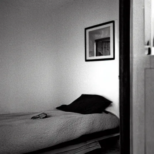 Image similar to Beautiful cameraphone, soft liminal Photograph inside an estate-flat's room